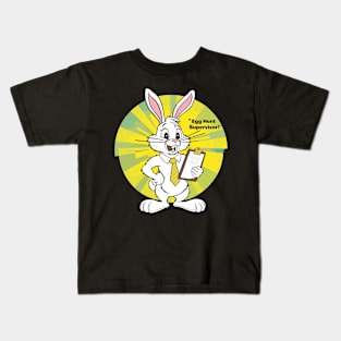 Professional Bunny Egg Hunt Supervisor Easter Funny Kids T-Shirt